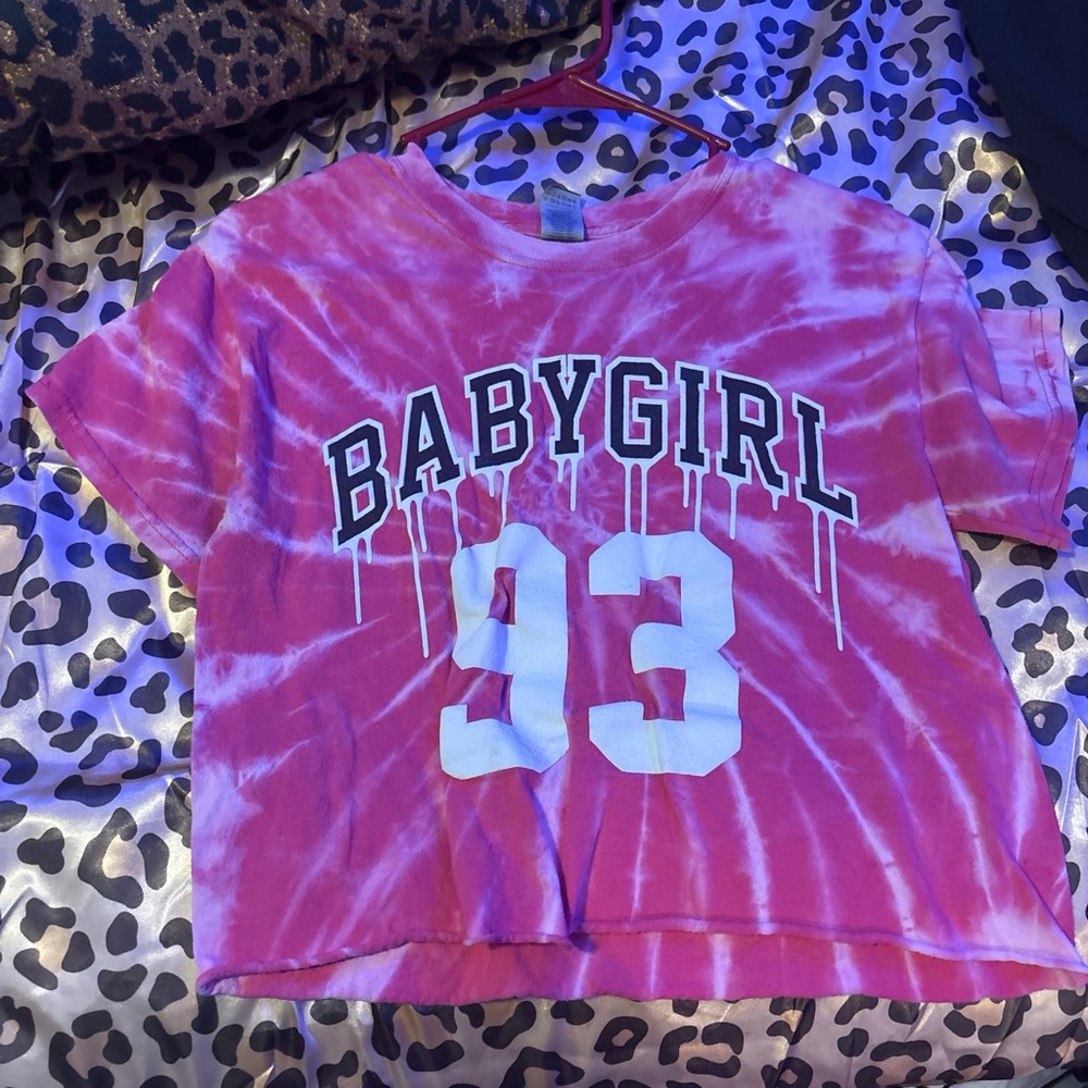 Pink Tie-Dye 'Babygirl 93' Kids T-Shirt